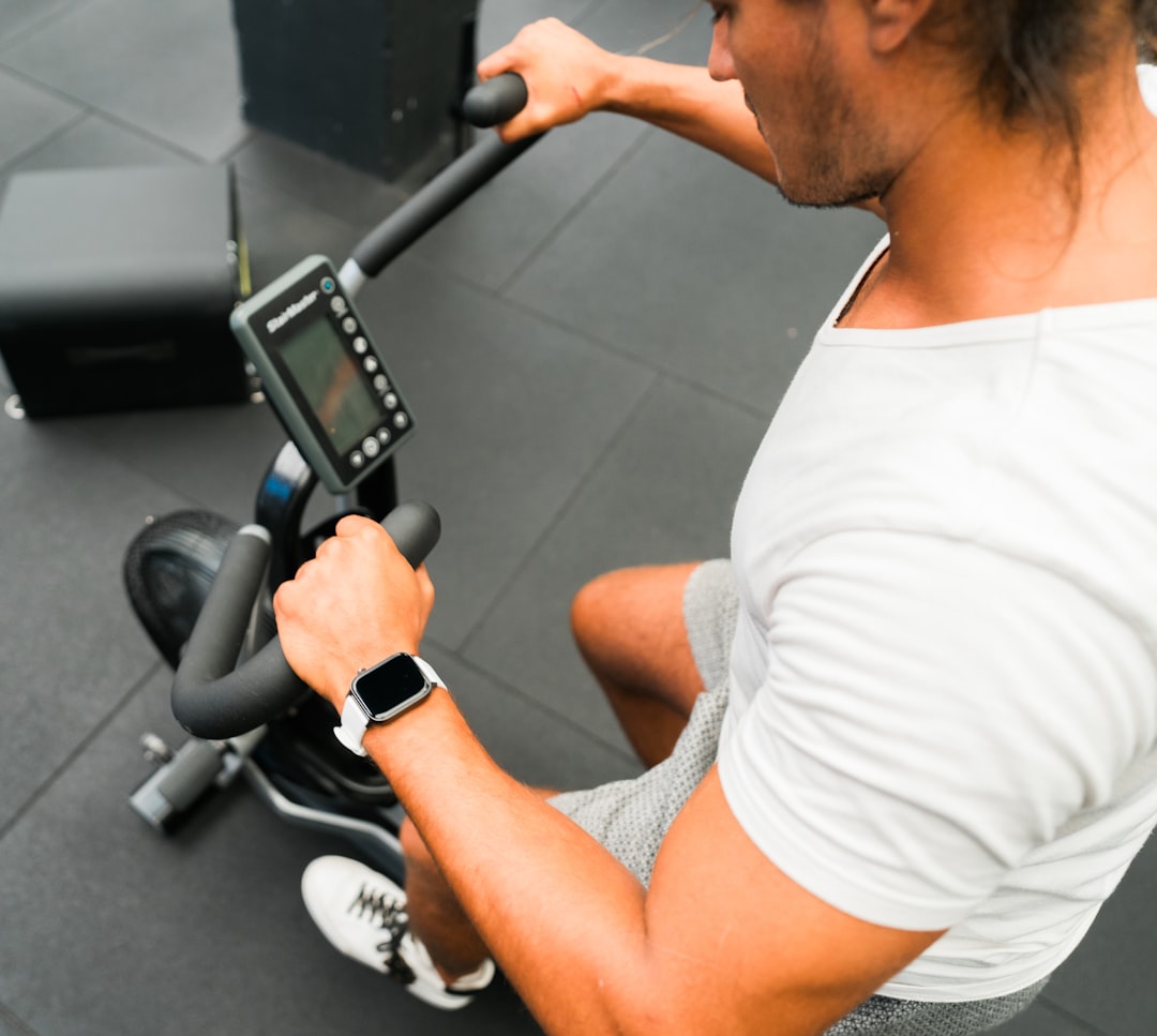 Fitness data visualization on screen - body journey app