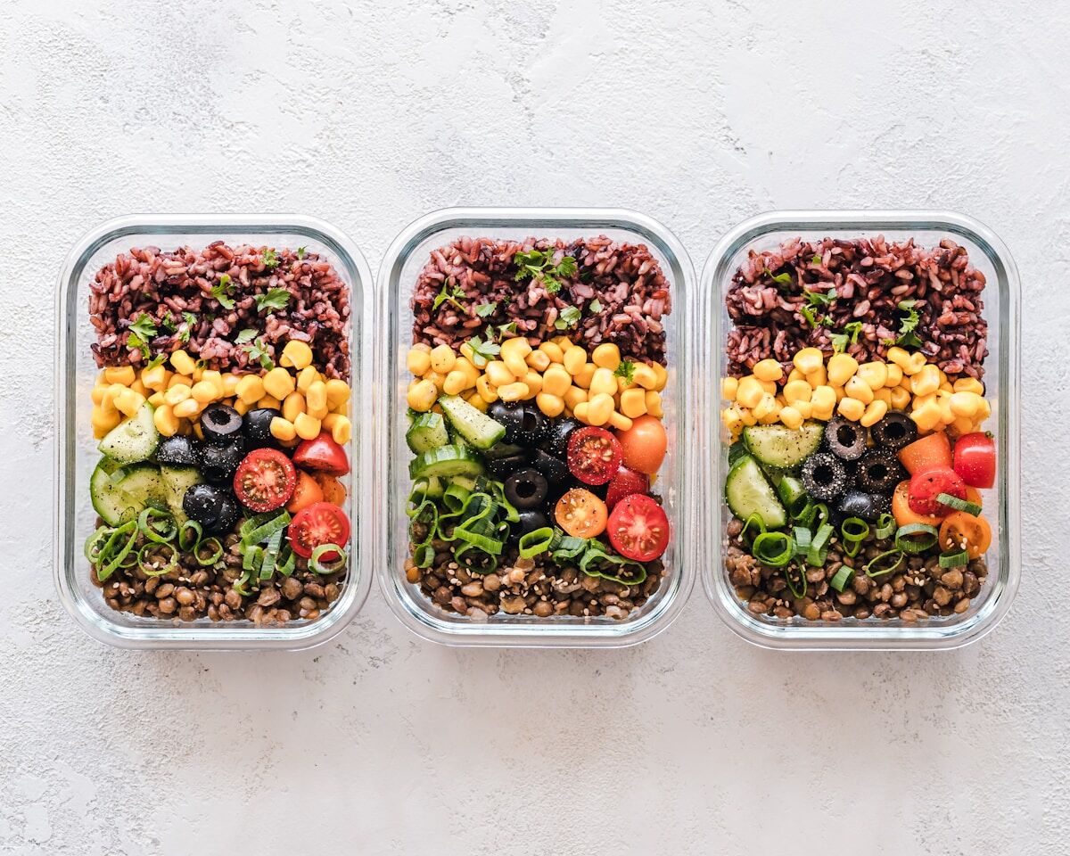 Healthy plant-based meal prep bowls - metabolism myths - fitness friday facts