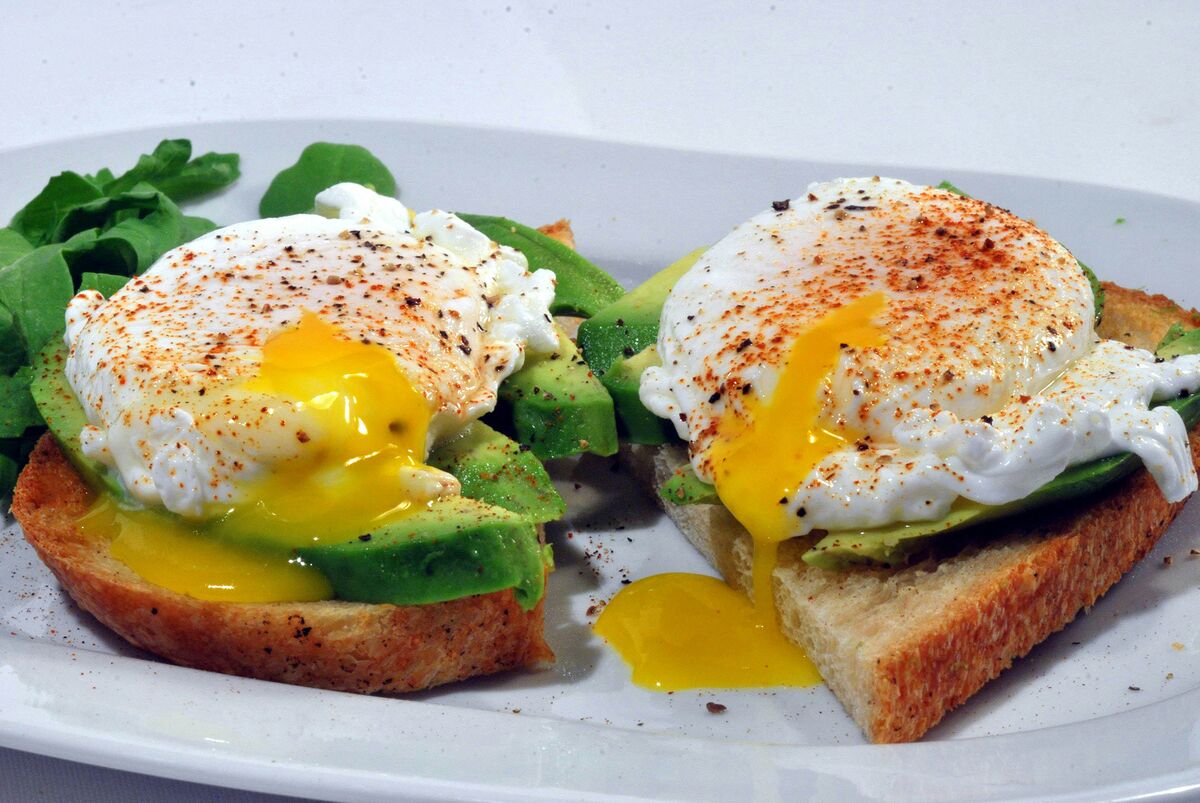 Avocado toast with poached egg - weekend brunch healthy choices